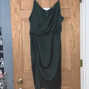 Fashion Nova Silk Drape Dress